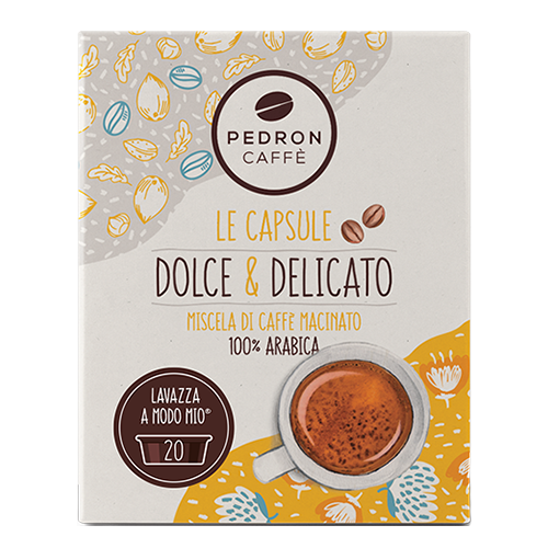 Pedron Caffe Dolce en Delicato capsules voor Lavazza A Modo Mio