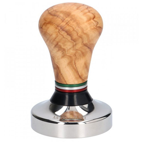Asso Coffee Tamper Flag Wood Olijfhout 58mm