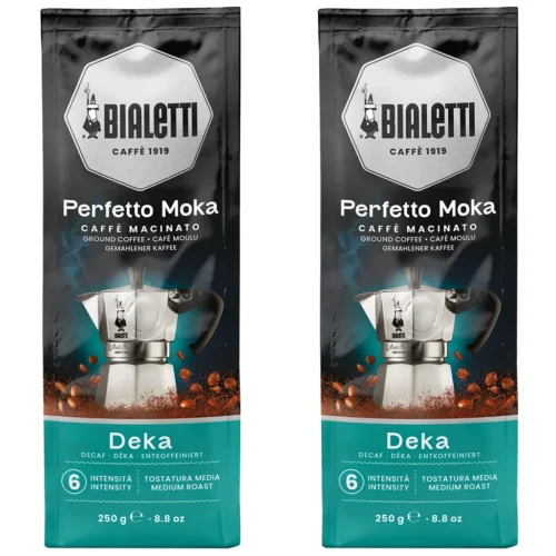Bialetti Perfetto Moka Deka gemalen koffie 2 x 250 gram