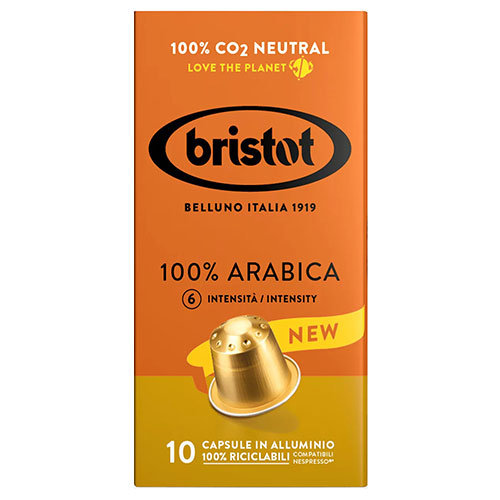 Bristot 100% Arabica Aluminium Nespresso Capsules