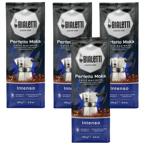 Bialetti Perfetto Moka Intenso gemalen koffie 4 x 250 gram