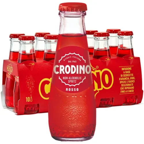 Crodino Rosso 10 x 10cl + flesje