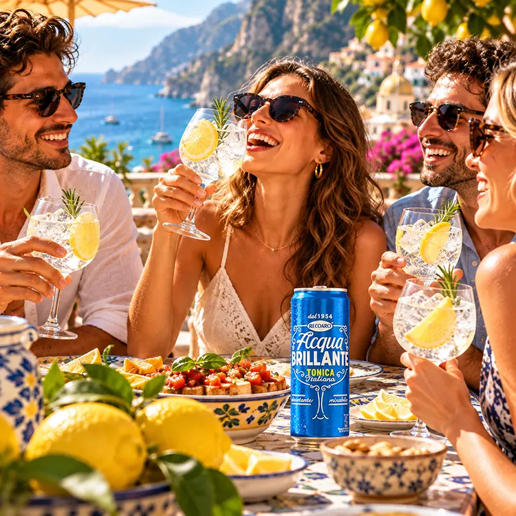 Recoaro Acqua Brillante Tonica - Zomerse tonic op een Italiaanse terras