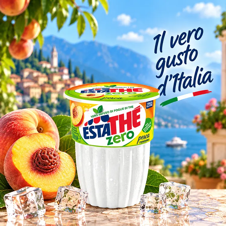 Estathé Limone ZERO Bicchierini IJsthee Citroen – Suikervrije Italiaanse IJsthee