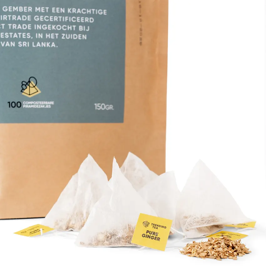 TrendingTea Pure Ginger piramidezakjes